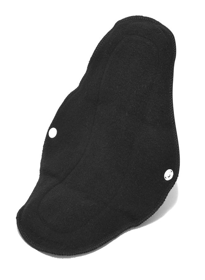 CareDone Reusable Cloth Period Pads For Heavy Flow Leakproof Overnight Protects,Large Sanitary Pads Set With Wings For Women,Washable Cloth Panty Liners Period Pads (Dark Multi Pads4) - Image 2